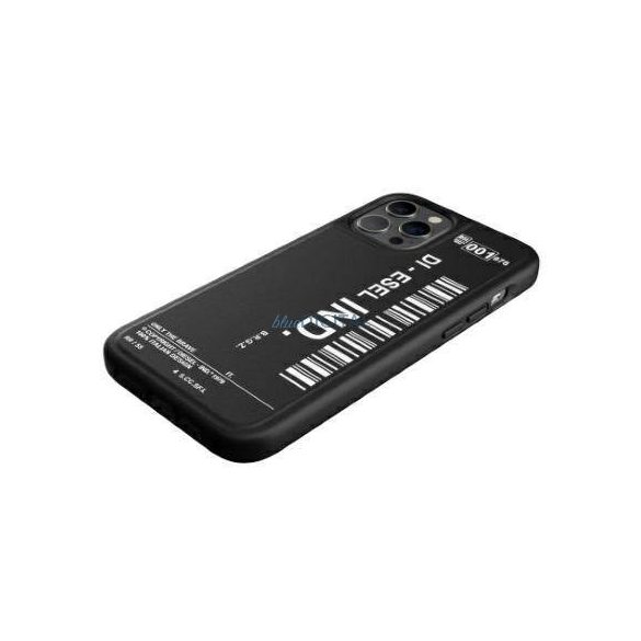 Diesel Moulded Case Core Barcode Graphic iPhone 12 Pro Max fekete/fehér tok