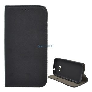 Tok álló, bőr hatású (FLIP, oldalra nyíló, asztali tartó funkció) FEKETE Samsung Galaxy Xcover 4/Xcover 4s