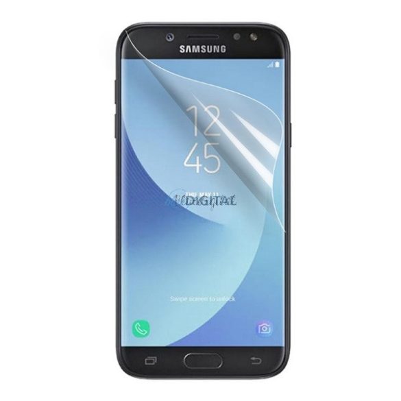 Képernyővédő fólia (full screen, íves, öntapadós PET, nem visszaszedhető) ÁTLÁTSZÓ Samsung Galaxy J3 (2017) SM-J330 EU