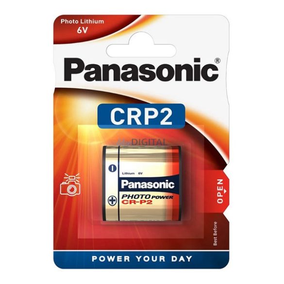 PANASONIC fotóelem (CRP2, 6V, lítium) 1db/csomag