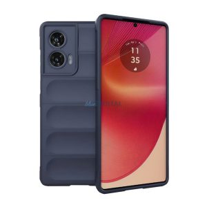 Szilikon telefonvédő (ütésállóság, kameravédő, 3D) SÖTÉTKÉK Motorola Edge 50 Fusion 5G