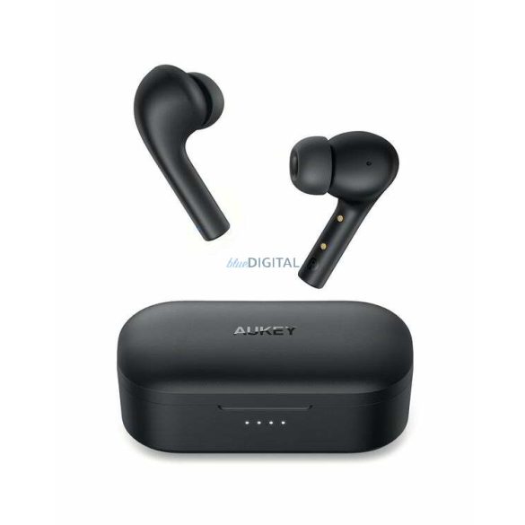 Stereo bluetooth headset töltőtokkal, TWS, fekete, Aukey EP-T21