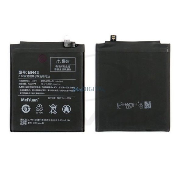 Akkumulátor Xiaomi Redmi Note 4X Bn43 4100Mah Bn43 4100Mah