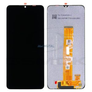 Rmore LCD kijelző érintőpanellel (előlapi keret nélkül) Samsung Galaxy A02s fekete