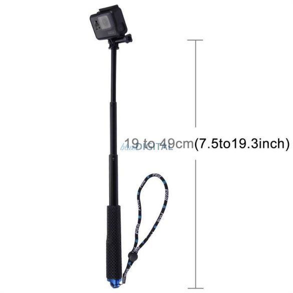 Selfie Stick Puluz sportkamerákhoz (fekete)