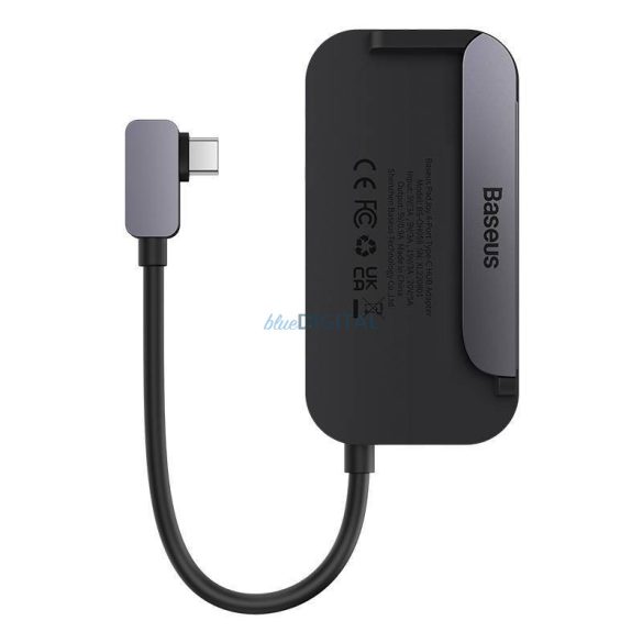 Baseus PadJoy 6 az 1-ben HUB USB-C - USB 3.0 + HDMI + USB-C PD + jack 3.5mm + SD/TF (szürke)