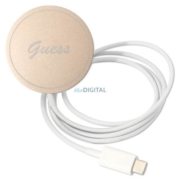 Eredeti szett GUESS GUBPN61H4EACSK iPhone 12/12 Pro (csomagcsomag Magsafe: tok + töltő 4G / arany - fekete)