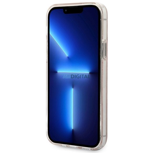 Eredeti készlet GUESS GUBPP12MH4EACSP iPhone 12 / 12 Pro (csomagcsomag Magsafe: tok + töltő 4G / arany - rózsaszín)