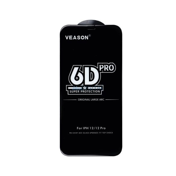 6D Pro Veason Glass edzett üveg fekete szegéllyel iPhone XS Max / 11 Pro Max