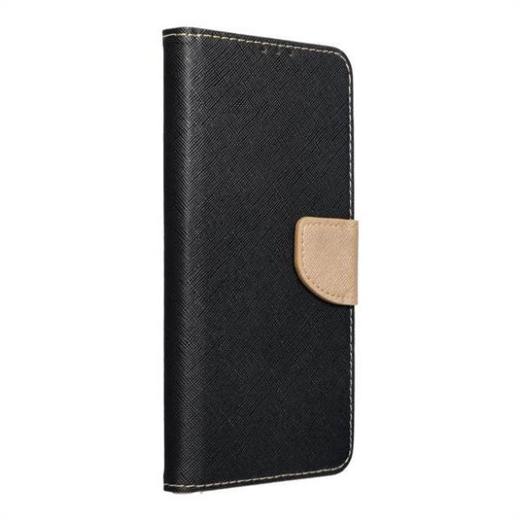 Fancy Book case XIAOMI Redmi 13c fekete / arany tok