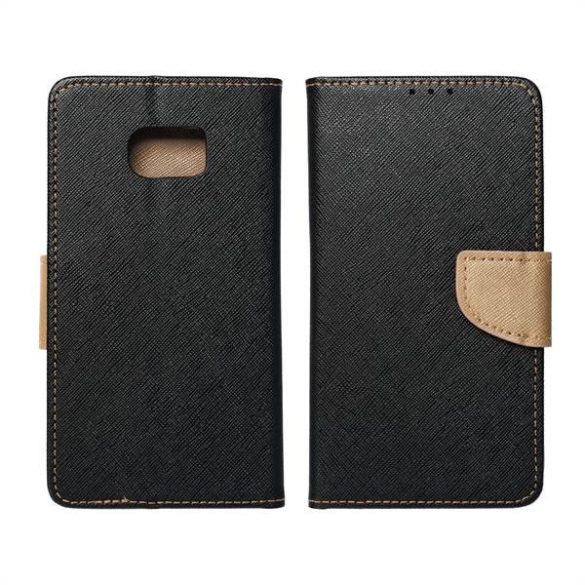 Fancy Book case XIAOMI Redmi 13c fekete / arany tok