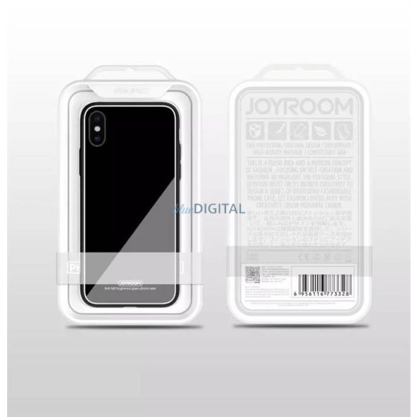 Apple iPhone XS Max JOYROOM JR-BP521 Crystal Üveg Hátlap - Piros