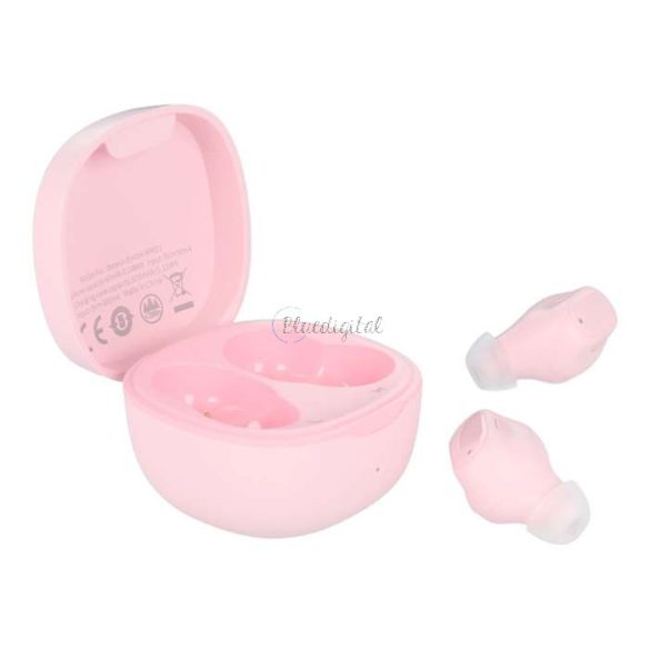 Baseus TWS Bluetooth sztereó headset v5.0 + töltőtok - Baseus WM01 True         WirelessEarphones with Charging Case - rózsaszín