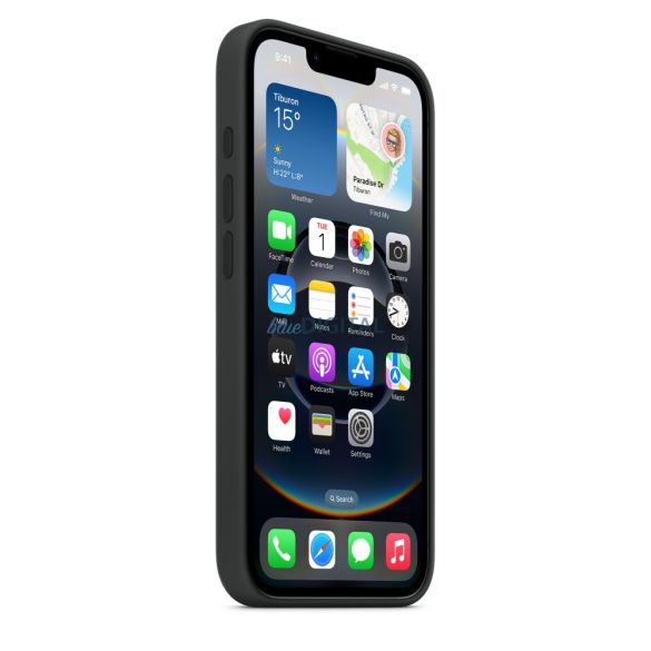Apple iPhone 16e szilikon hátlap, fekete