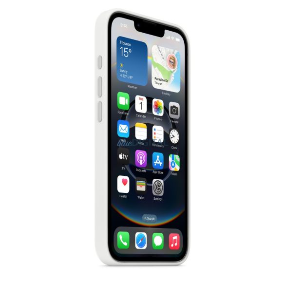 Apple iPhone 16e szilikon hátlap, fehér