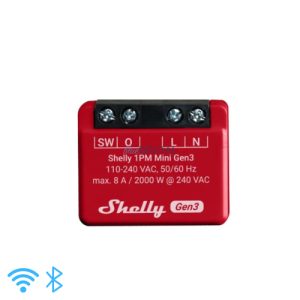 Shelly 1PM mini (3. generációs) egy áramkörös WiFi-s okosrelé,8A