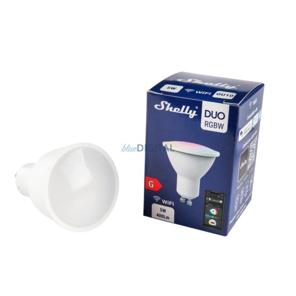 Shelly Duo RGBW GU10 Wifi-s okosizzó