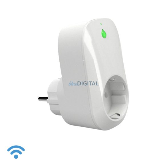 Shelly Plug WiFi-s okoskonnektor, fogyasztásmérőve