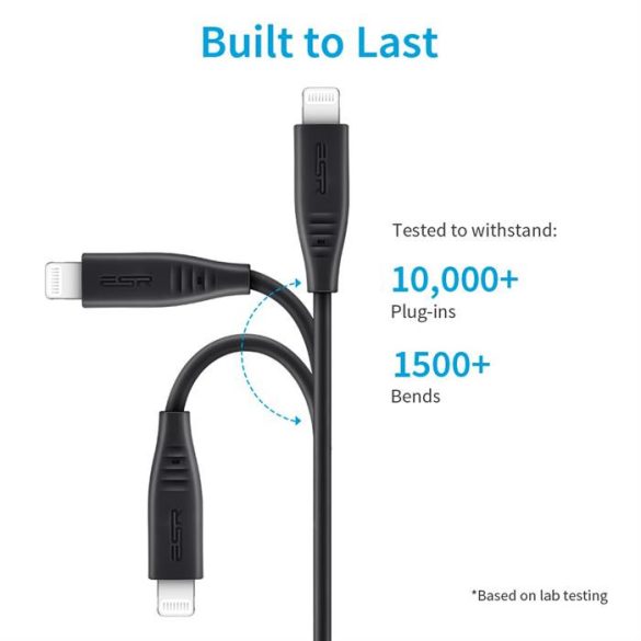 ESR  Usb C -Lightning PD kábel , 1m, Fekete