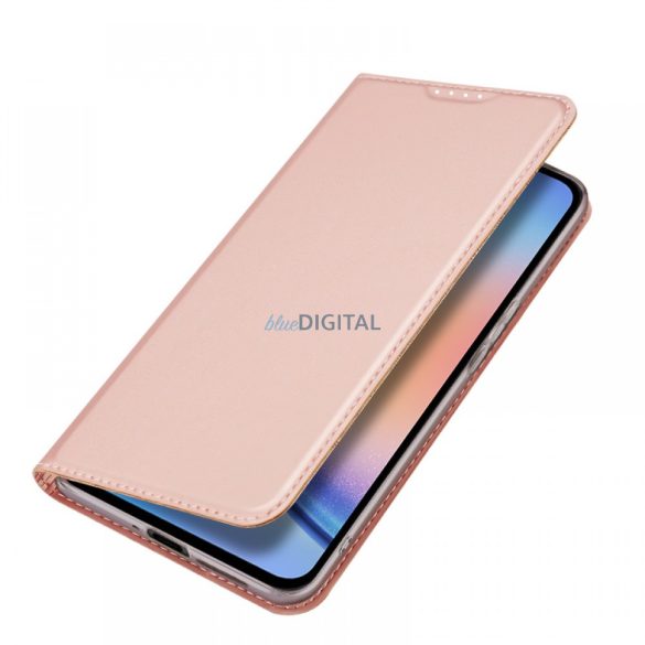 Samsung Galaxy A34 5G oldalra nyíló tok, RoseGold