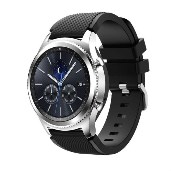 Samsung Watch 3 45mm/Watch 46mm, szilikon óraszíj