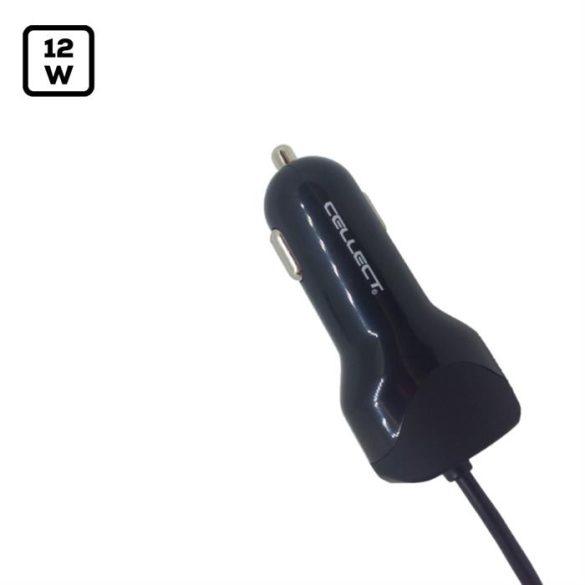 12W Autós töltő micro USB kábellel és adapterrel