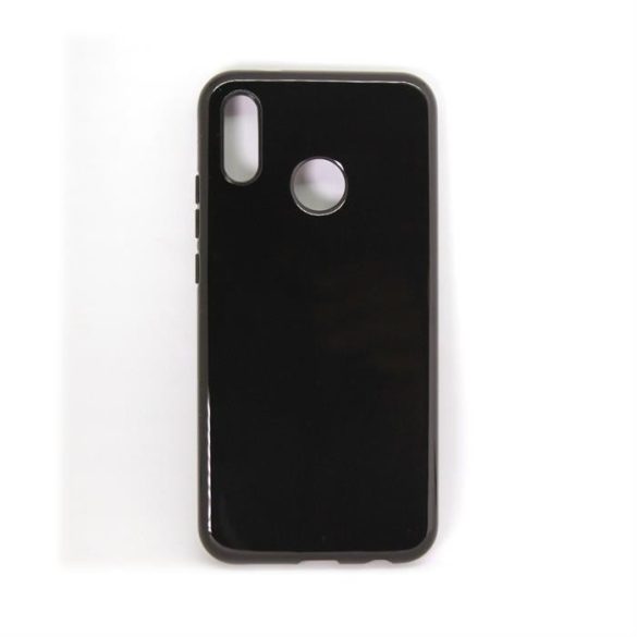 Huawei P20 vékony szilikon hátlap, fényes Fekete
