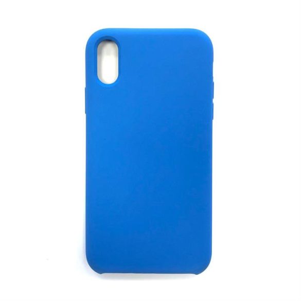 Premium szilikon tok, iPhone XS Max, Kék