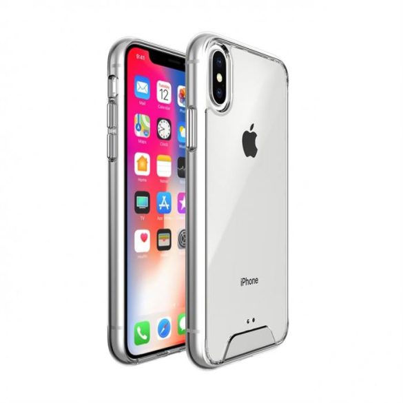 Ütésálló szilikon hátlap, iPhone 11 Pro Max,Átlátszó