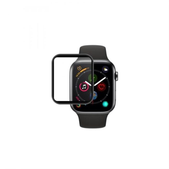 Kijelzővédő fólia, Apple Watch 40'', Fekete