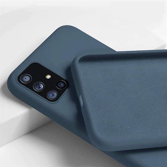 Premium szilikon tok, iPhone 12 Mini, Kék
