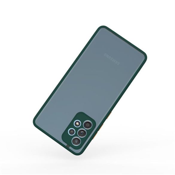 Samsung A72 5G műanyag tok, zöld, narancs