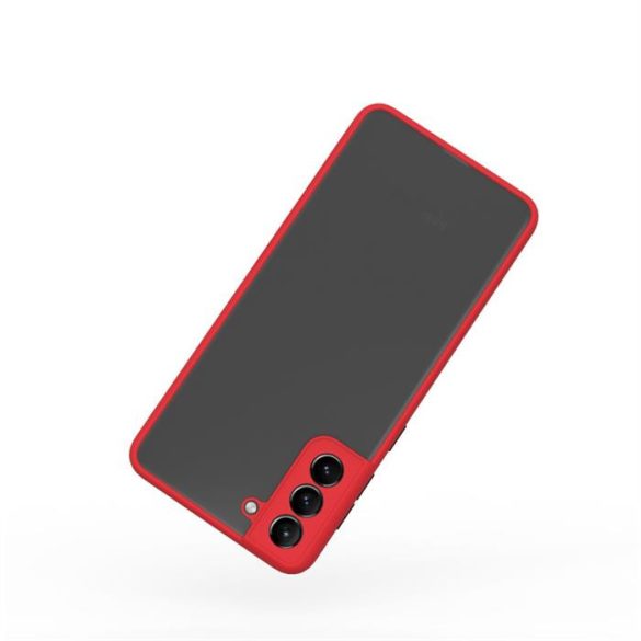 Samsung S21 Plus műanyag tok,piros,fekete