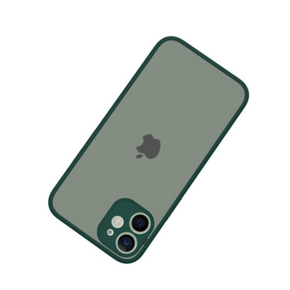 iPhone 12 Mini műanyag tok, zöld, narancs