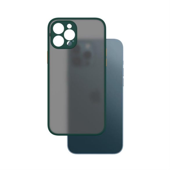 iPhone 12 Pro Max műanyag tok, zöld, narancs