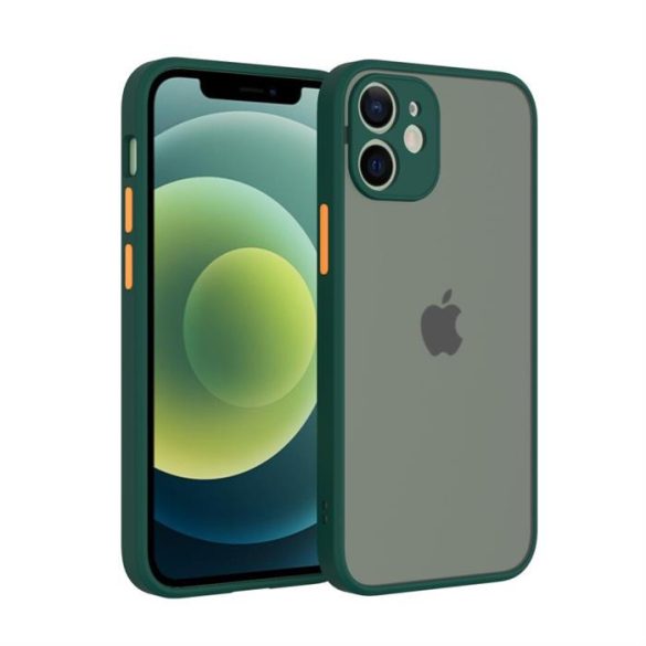 iPhone13 Mini műanyag tok, zöld, narancs