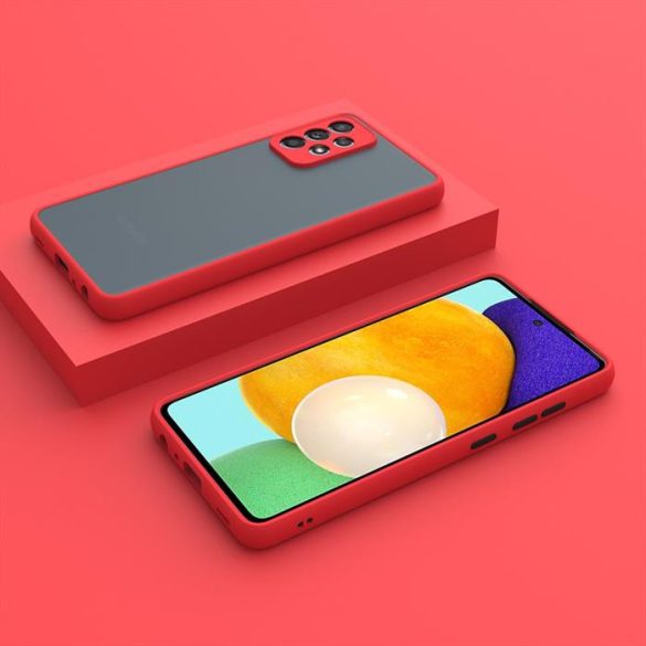 Xiaomi Redmi Note 11 4G műanyag tok, piros-fekete