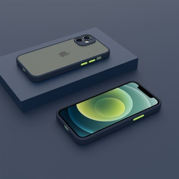 iPhone 14 műanyag tok, kék, zöld