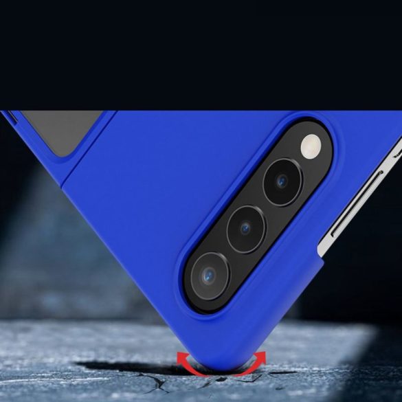 Samsung Z Fold 4 Gumírozott PC hátlap,Kék