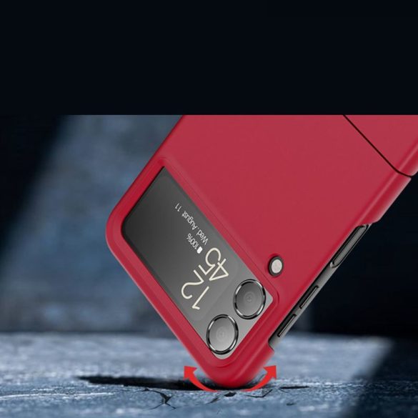 Samsung Z Flip 4 Gumírozott PC hátlap, Piros