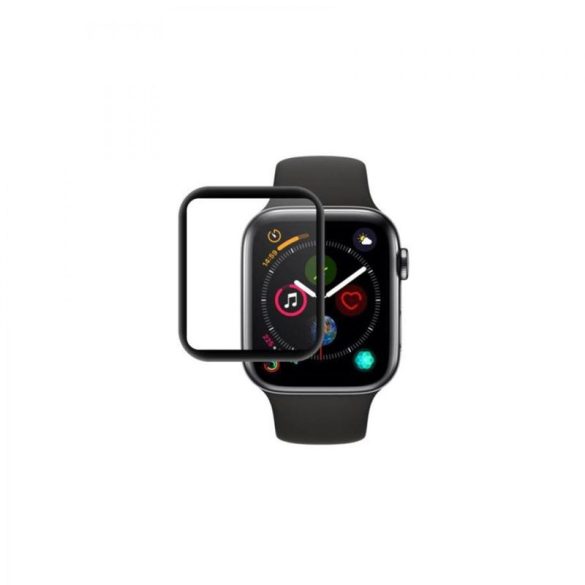 3D Kijelzővédő fólia, iWatch SE 2022 44mm,Fekete