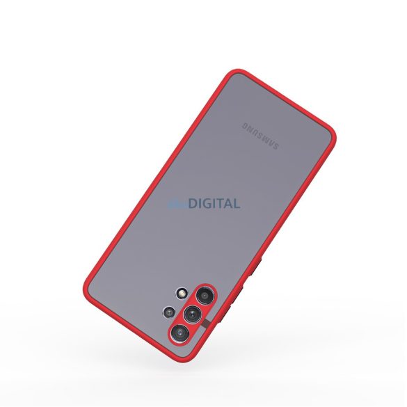 Samsung A14 5G műanyag tok, Piros-fekete