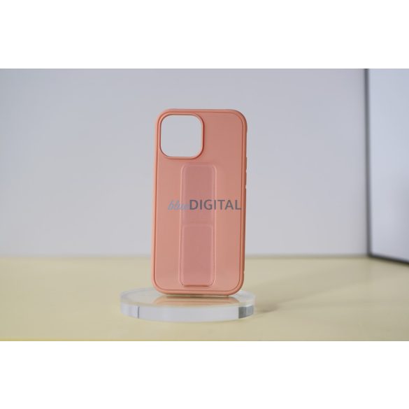 iPhone 14 TPU+PC gumírozott kitámaszt. tok,Pink