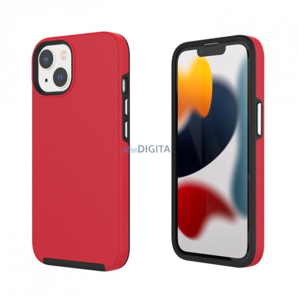 iPhone 14 TPU+PC ütésálló tok,Piros