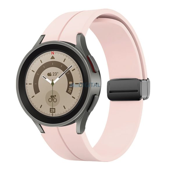 Samsung Watch 4/5 mágneses szil óraszíj,20mm,Pink