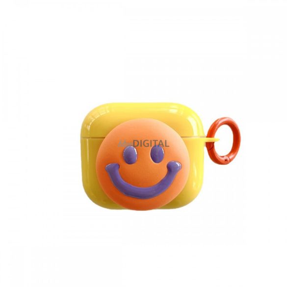 Airpods Pro smile szilikon tok, Narancssárga