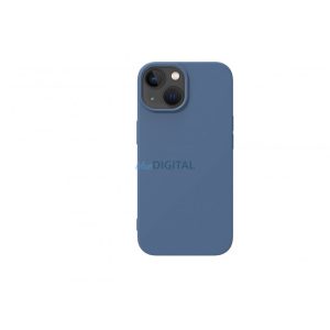 Premium szilikon tok, iPhone 15, Kék