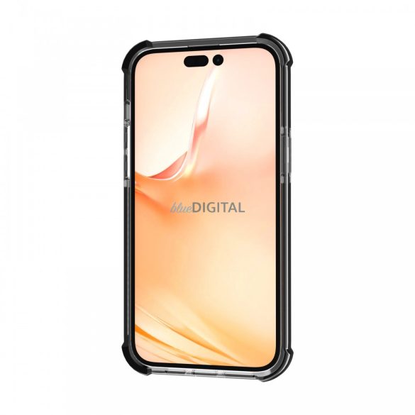 iPhone 13 ütésálló szilikon hátlap, Fekete