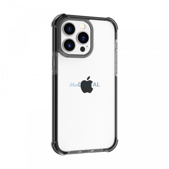 iPhone 13 Pro Max ütésálló szilikon hátlap, Fekete