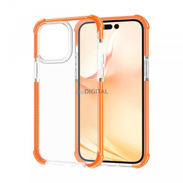 iPhone 13 Pro Max ütésálló szilikon hátlap, Narancs